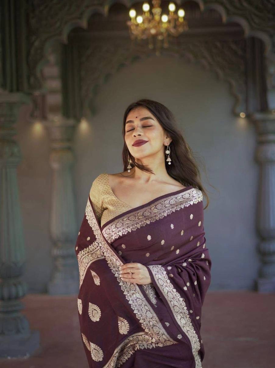 Elegant Cotton Silk Saree with Blouse Piece