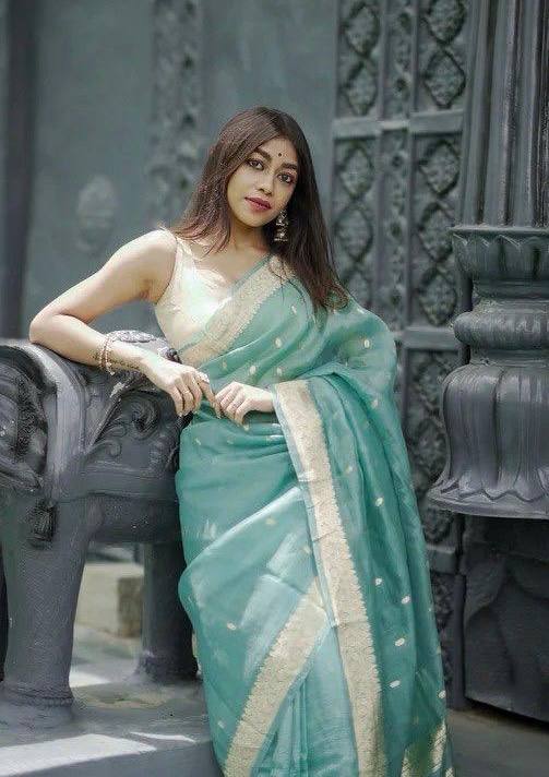 BEAUTIFUL SLUB WEAVING WORK SAREE