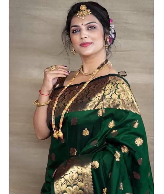 SOFT SILK JACQUARD WORK WITH RICH PALLU SAREE