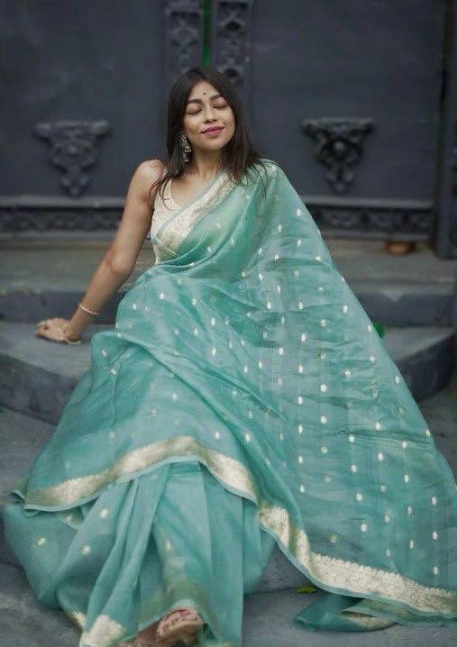 BEAUTIFUL SLUB WEAVING WORK SAREE