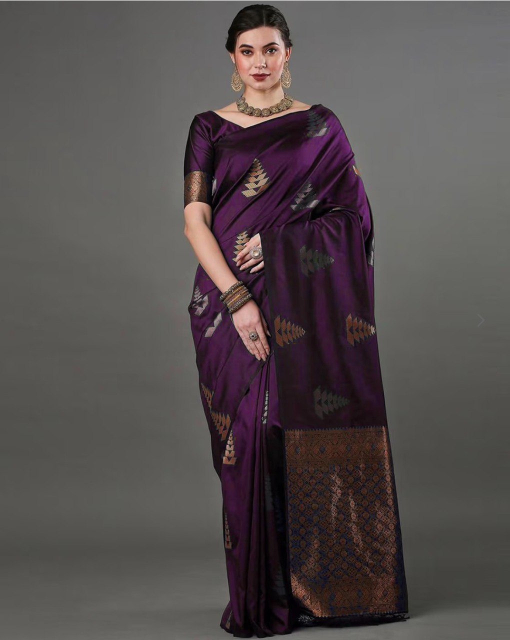 Banarasi Soft Silk Saree  with beautiful Zari work
