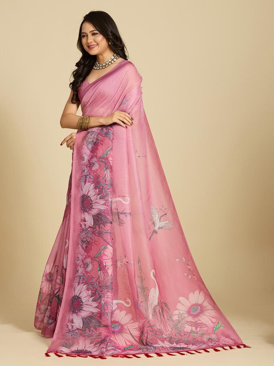 thoughtfully crafted for all-day comfort and timeless style, designer cotton saree