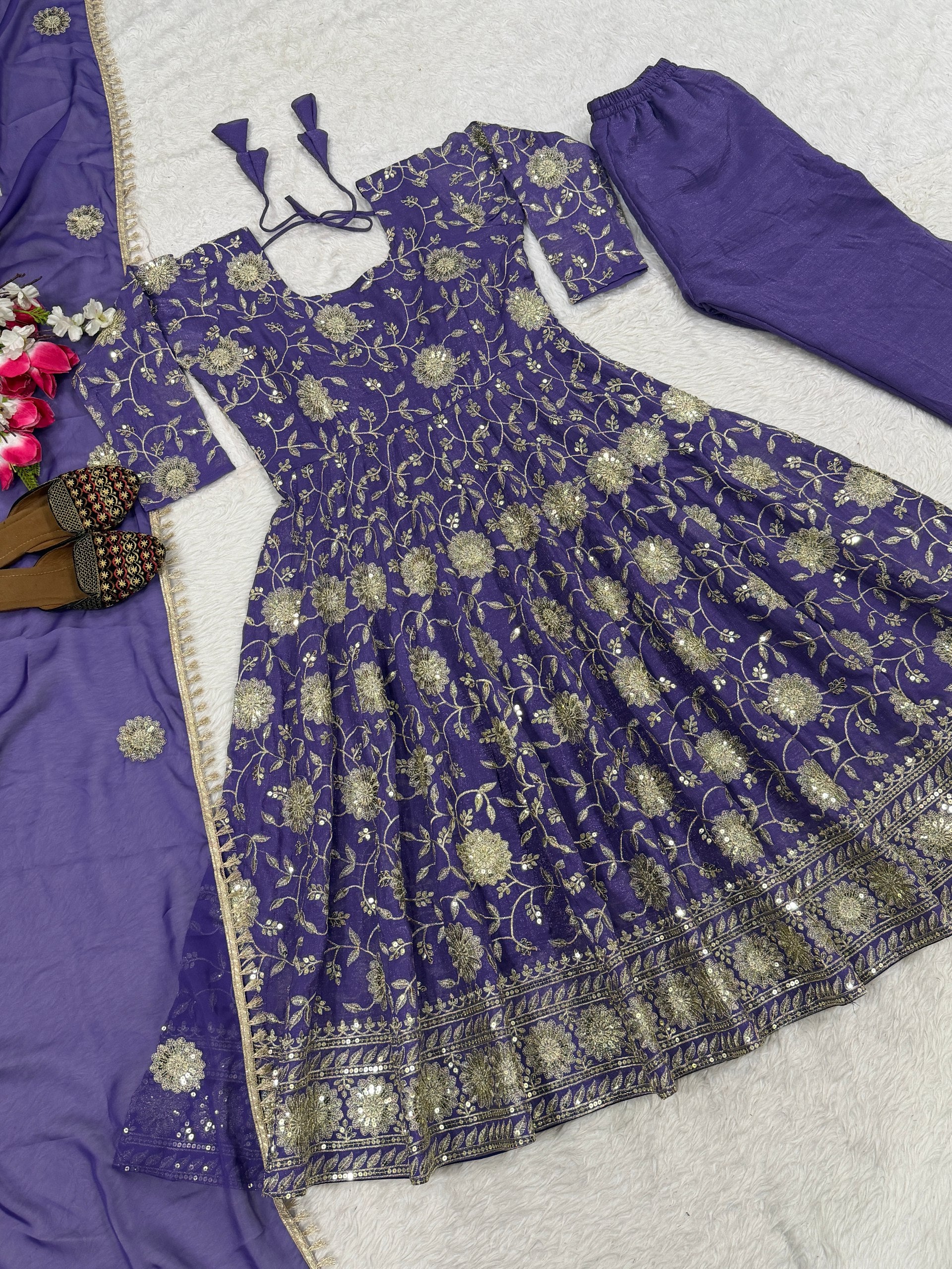 Presenting New Designer Anarkali Suit in Fancy Style
