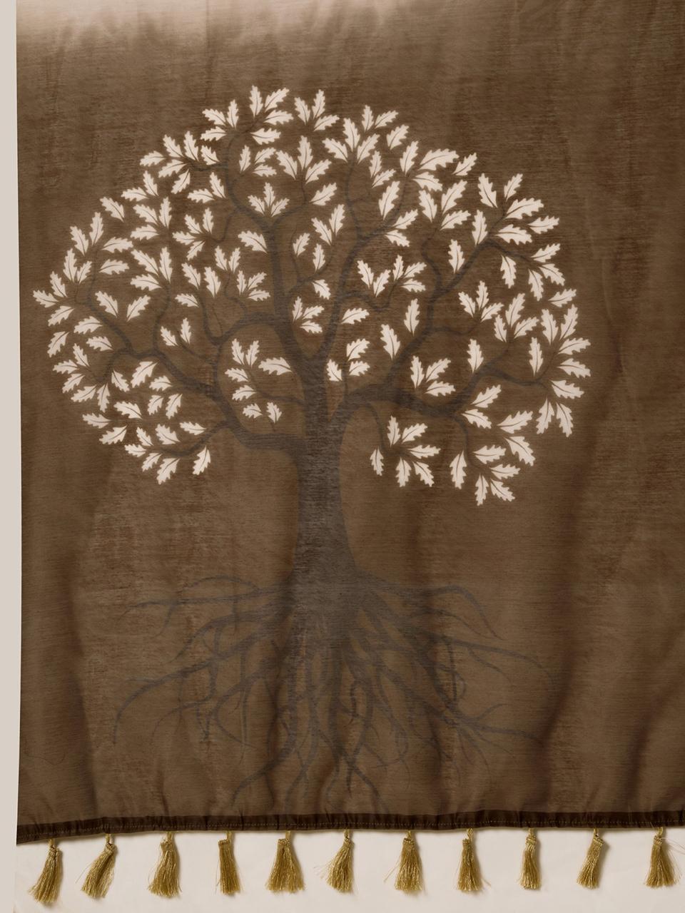 designer cotton linen saree, thoughtfully crafted for all-day comfort and timeless style