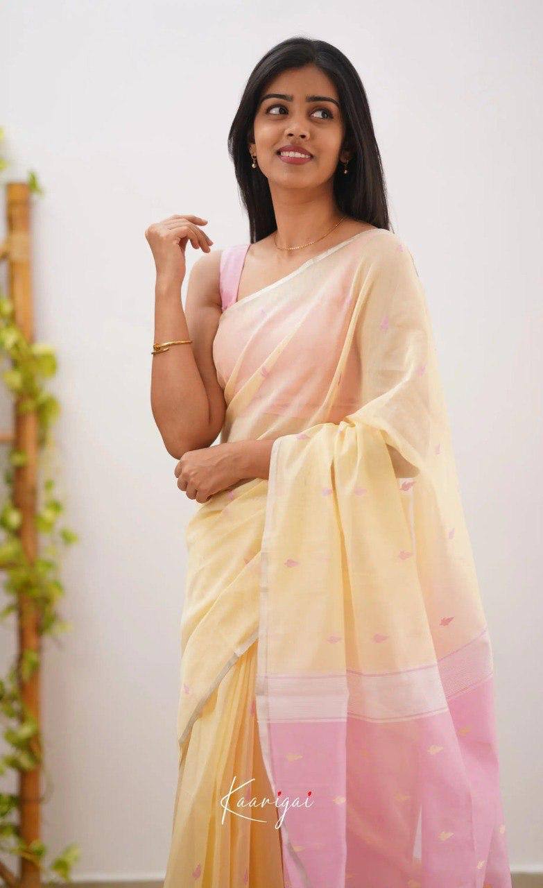 BEAUTFUL SOFT LILAN SLUB SAREE