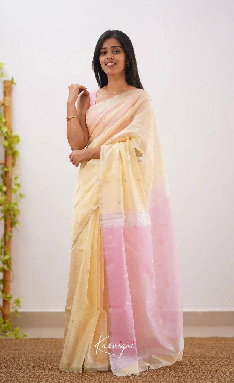 BEAUTFUL SOFT LILAN SLUB SAREE