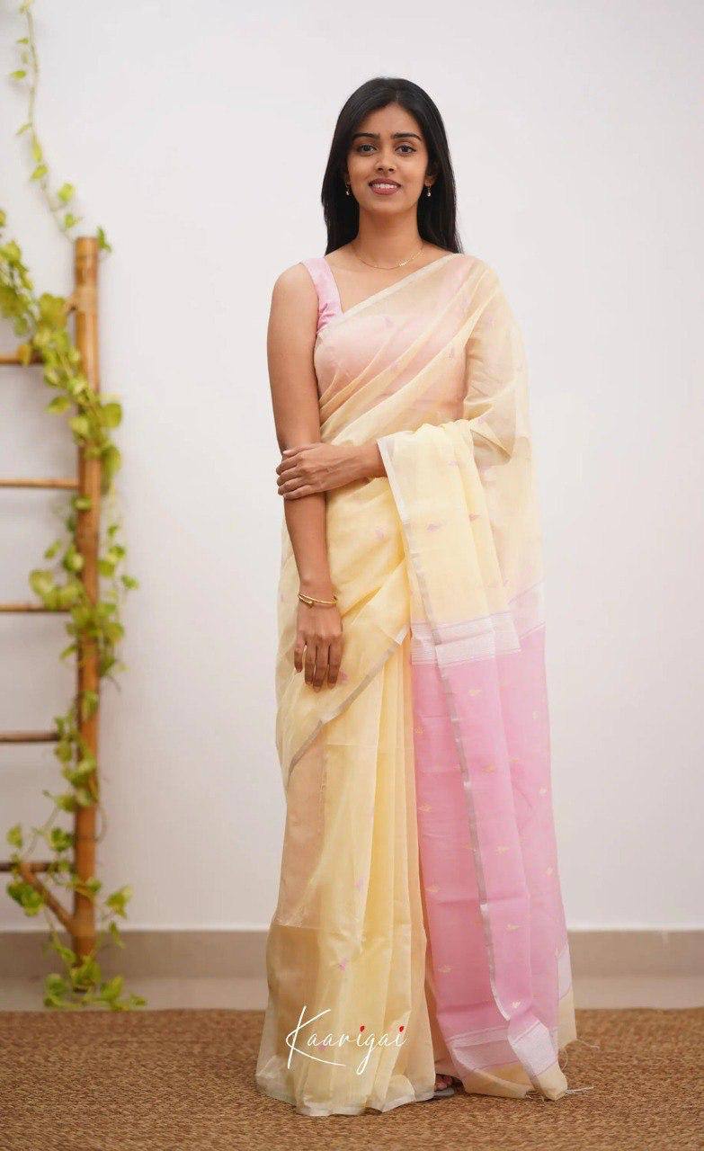 BEAUTFUL SOFT LILAN SLUB SAREE