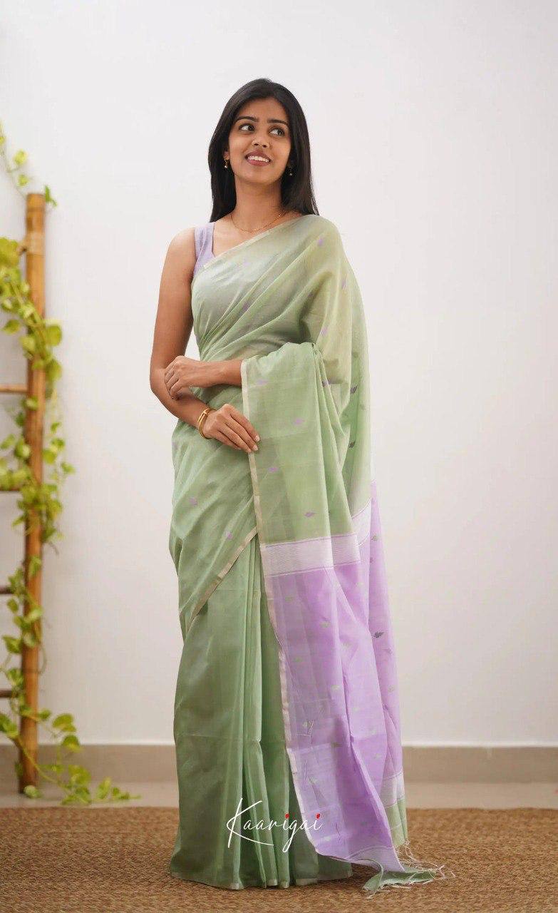 BEAUTFUL SOFT LILAN SLUB SAREE