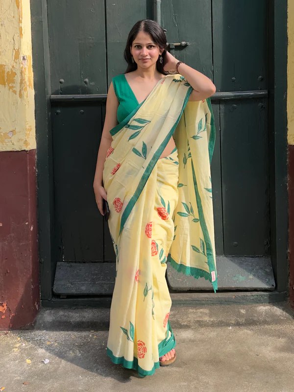EXCLUSIVE BEAUTIFUL SPECIAL  LILAN COTTAN DIGITAL PRINTED  SAREE