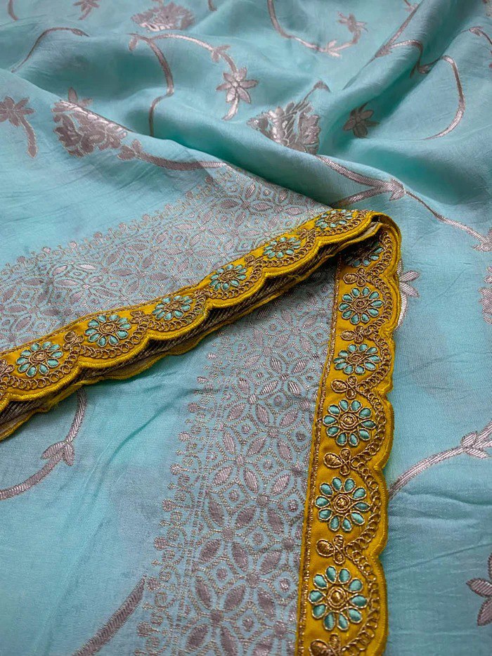 Banarasi Soft Silk Saree  with beautiful Zari work