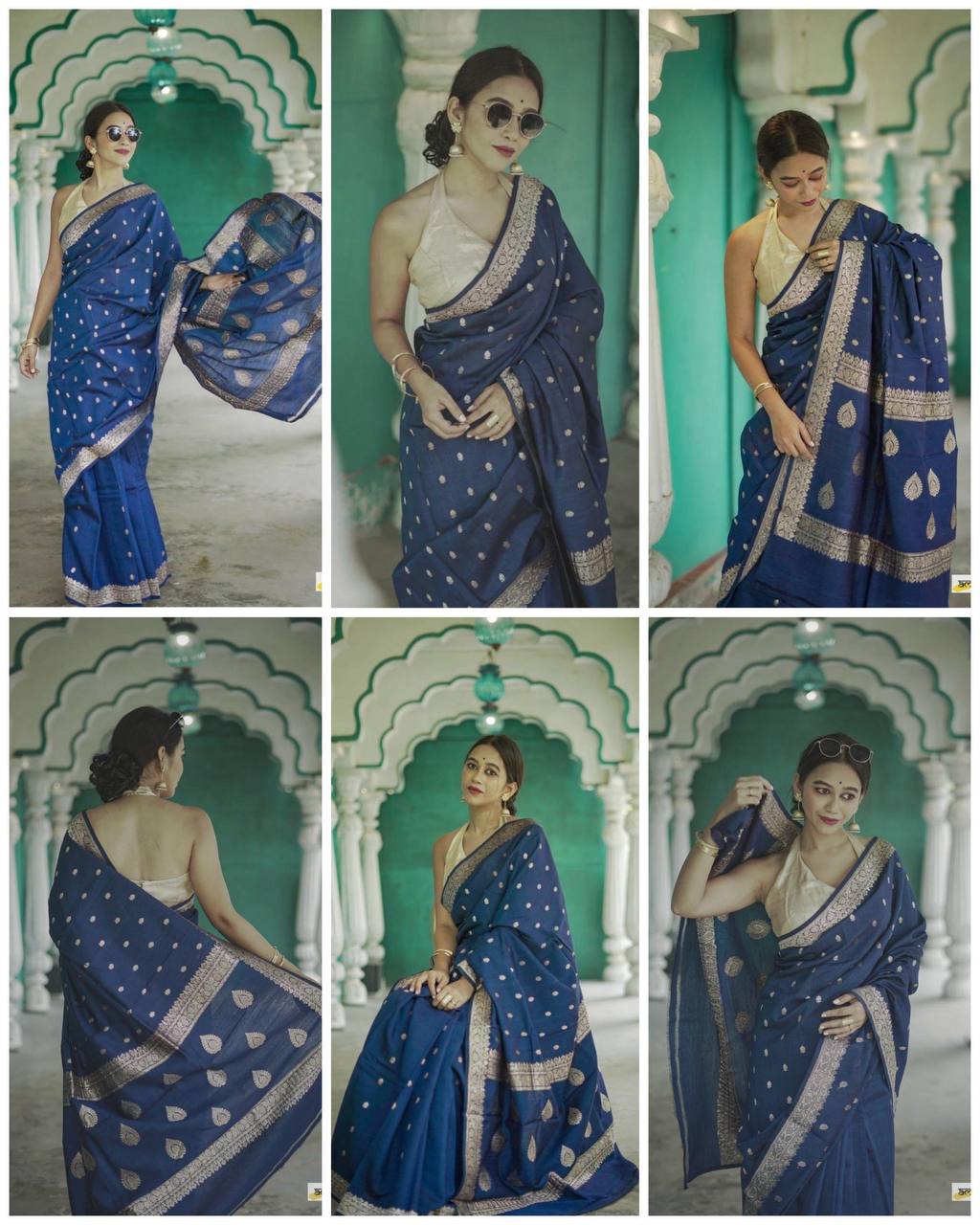 BEAUTIFUL SLUB WEAVING WORK SAREE
