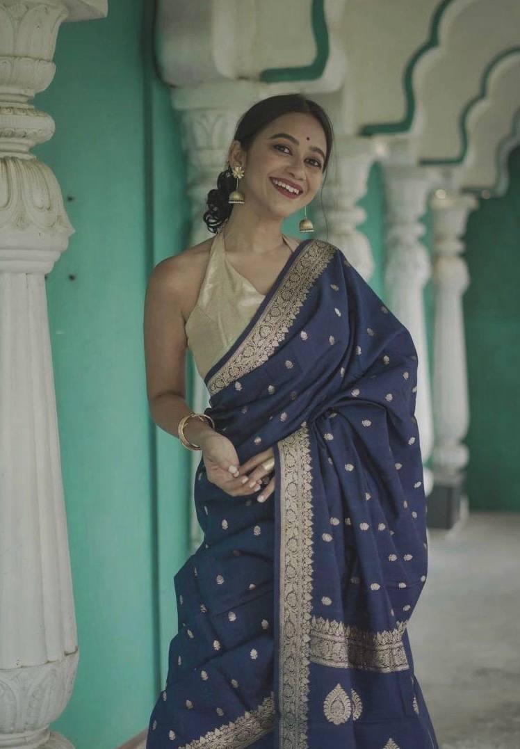 BEAUTIFUL SLUB WEAVING WORK SAREE