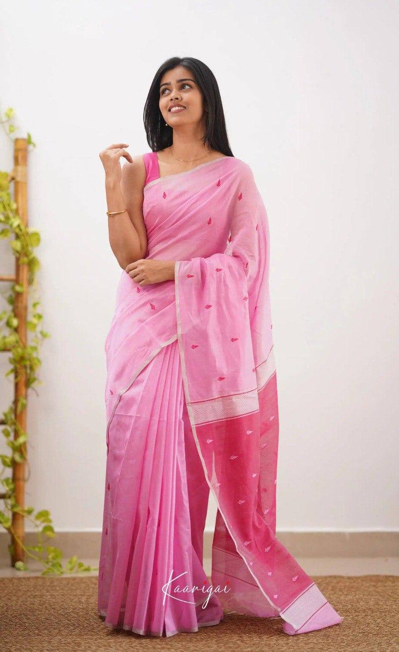 BEAUTFUL SOFT LILAN SLUB SAREE