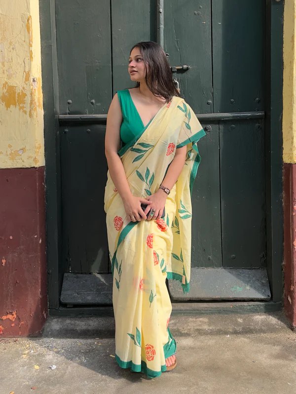 EXCLUSIVE BEAUTIFUL SPECIAL  LILAN COTTAN DIGITAL PRINTED  SAREE