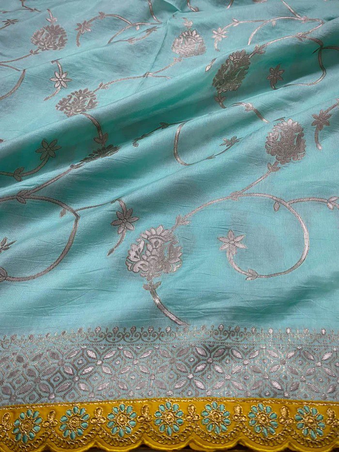 Banarasi Soft Silk Saree  with beautiful Zari work