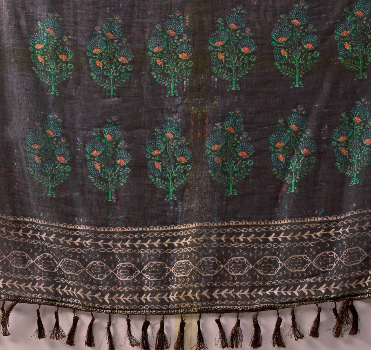 Linen Cotton With Beautiful Digital Printed Patola Saree