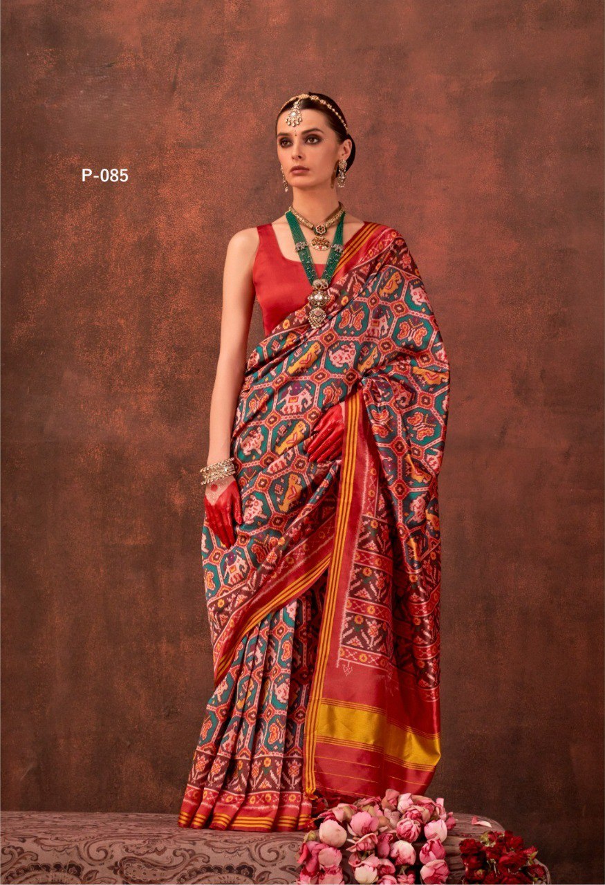 the royal artistry of Gujarat with our Authentic Patan Patola Saree
