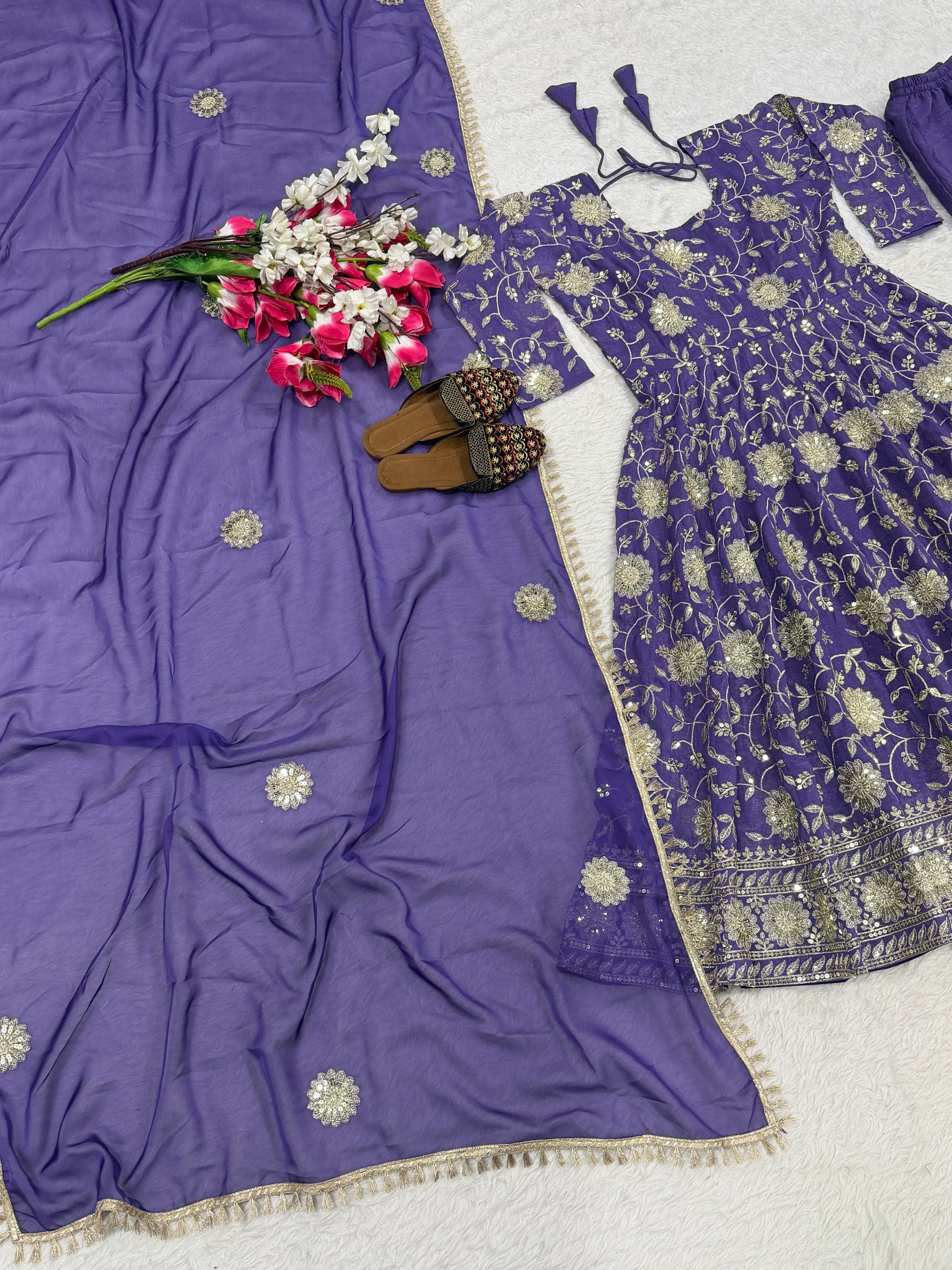 Presenting New Designer Anarkali Suit in Fancy Style