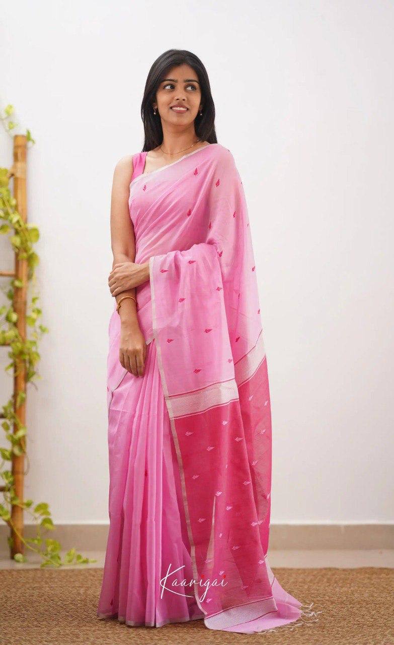BEAUTFUL SOFT LILAN SLUB SAREE