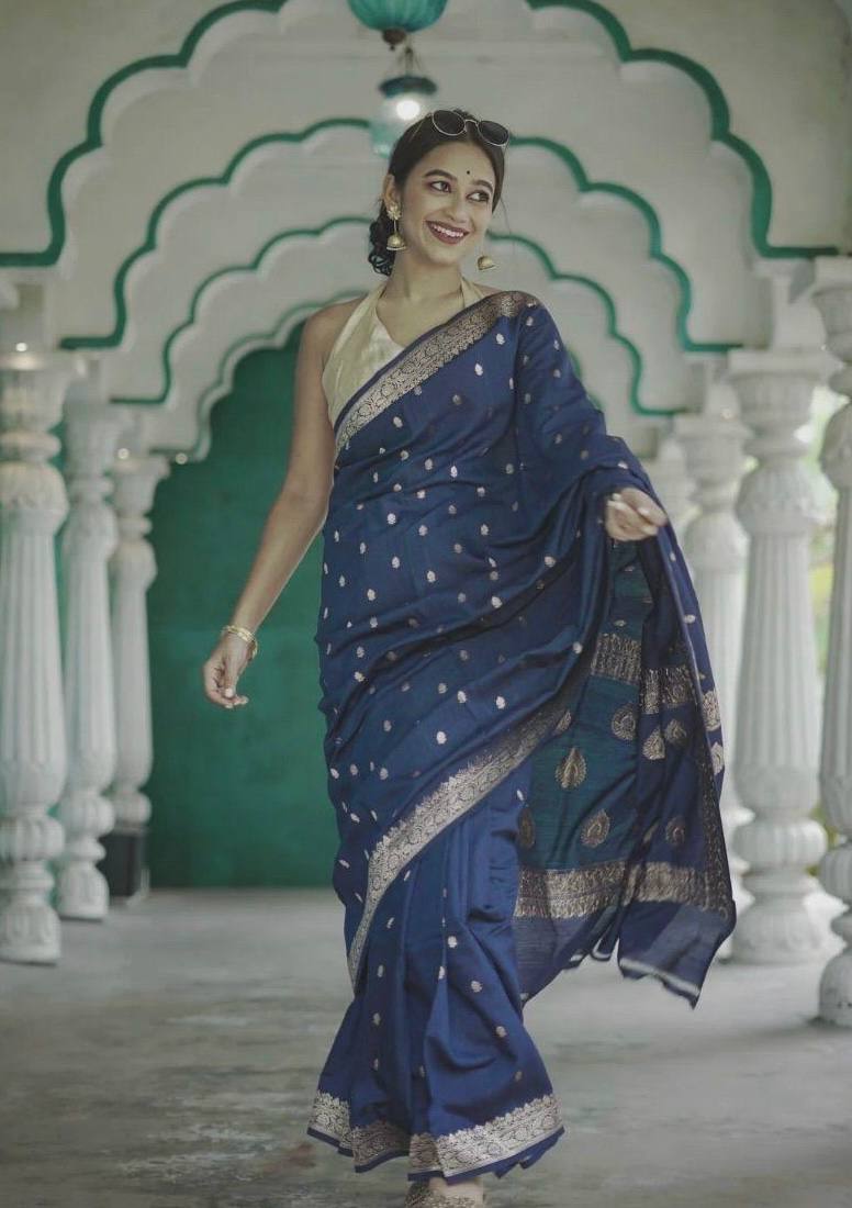 BEAUTIFUL SLUB WEAVING WORK SAREE