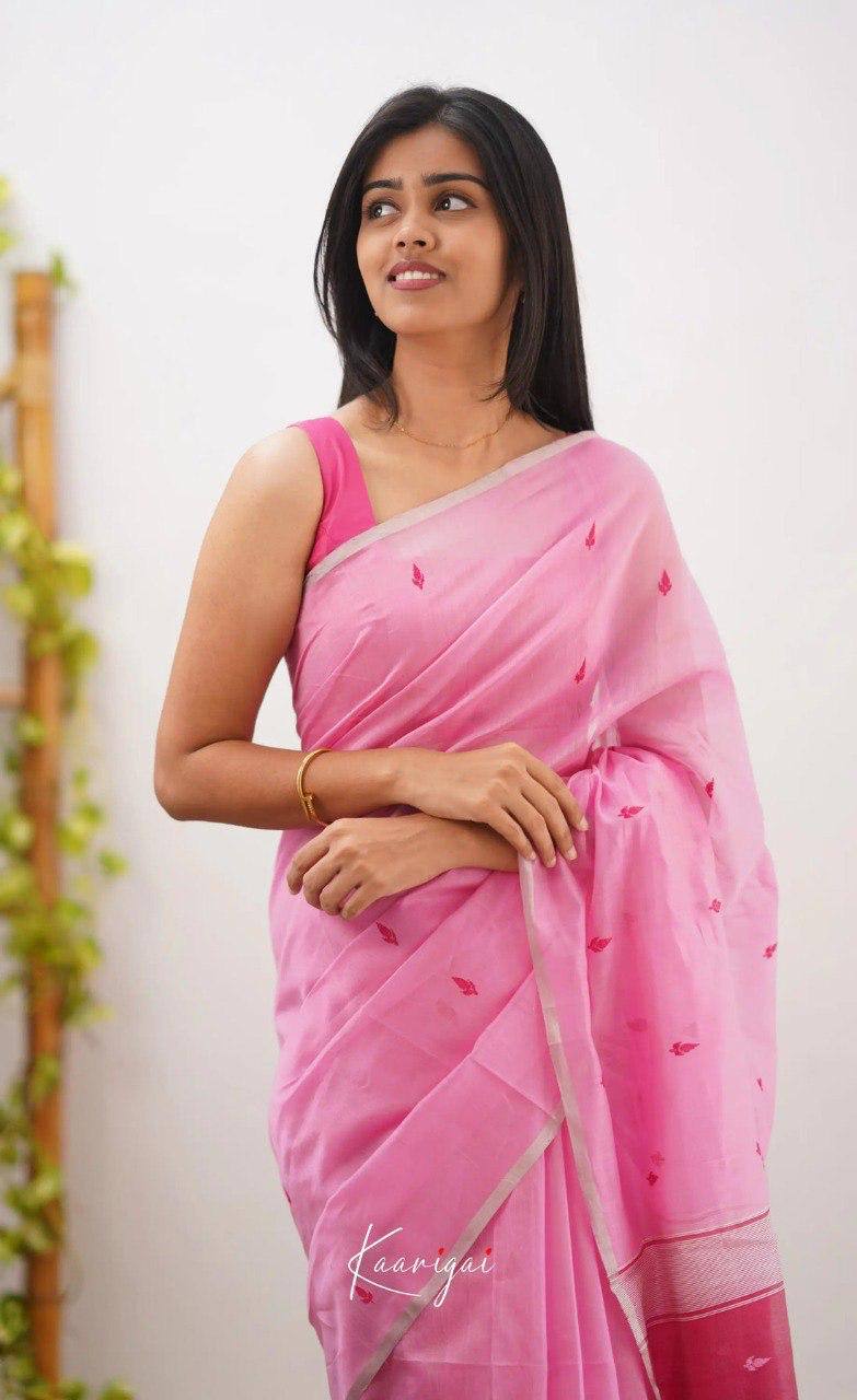 BEAUTFUL SOFT LILAN SLUB SAREE