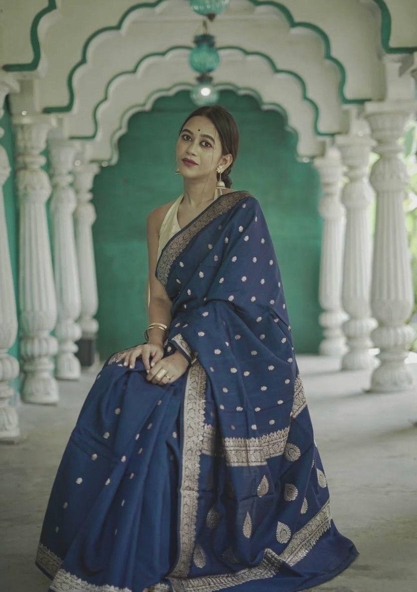 BEAUTIFUL SLUB WEAVING WORK SAREE