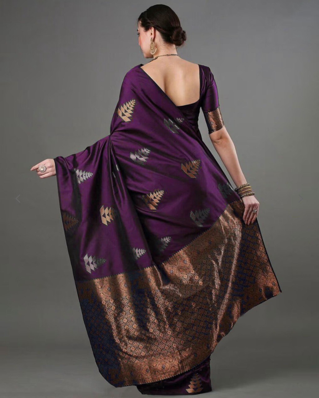 Banarasi Soft Silk Saree  with beautiful Zari work