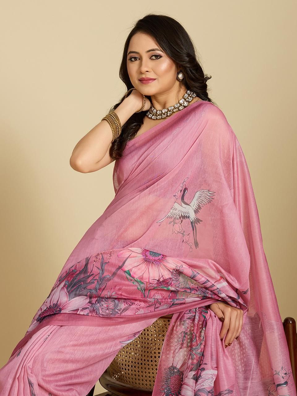 thoughtfully crafted for all-day comfort and timeless style, designer cotton saree