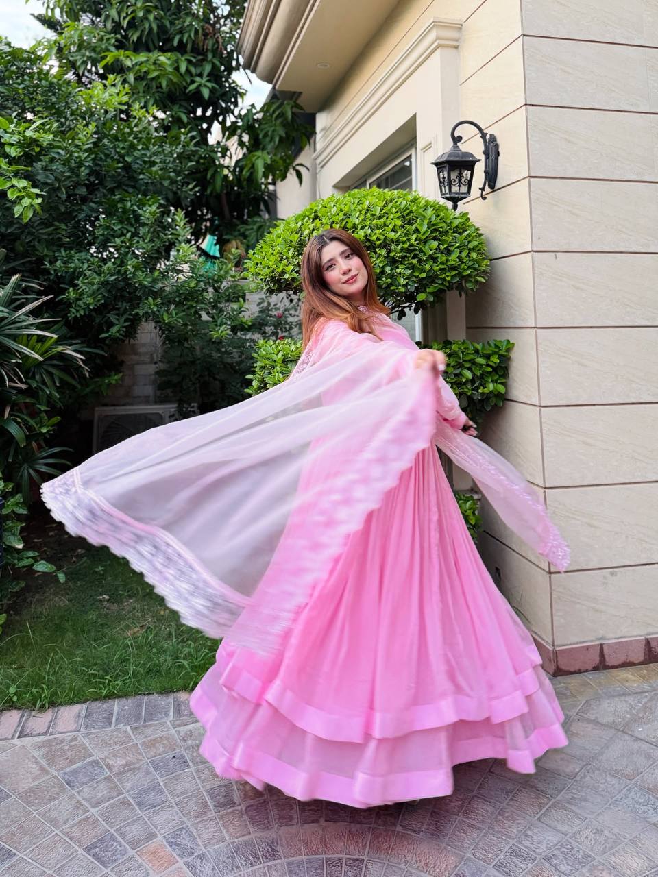 This elegant Top–Plazzo–Dupatta set is designed for comfort, grace & everyday glam