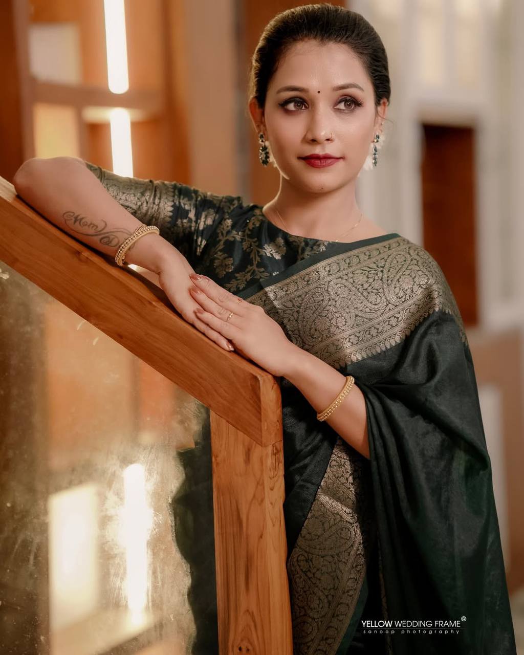 Classic Banarasi Woven Soft Saree with Antique Zari Borders