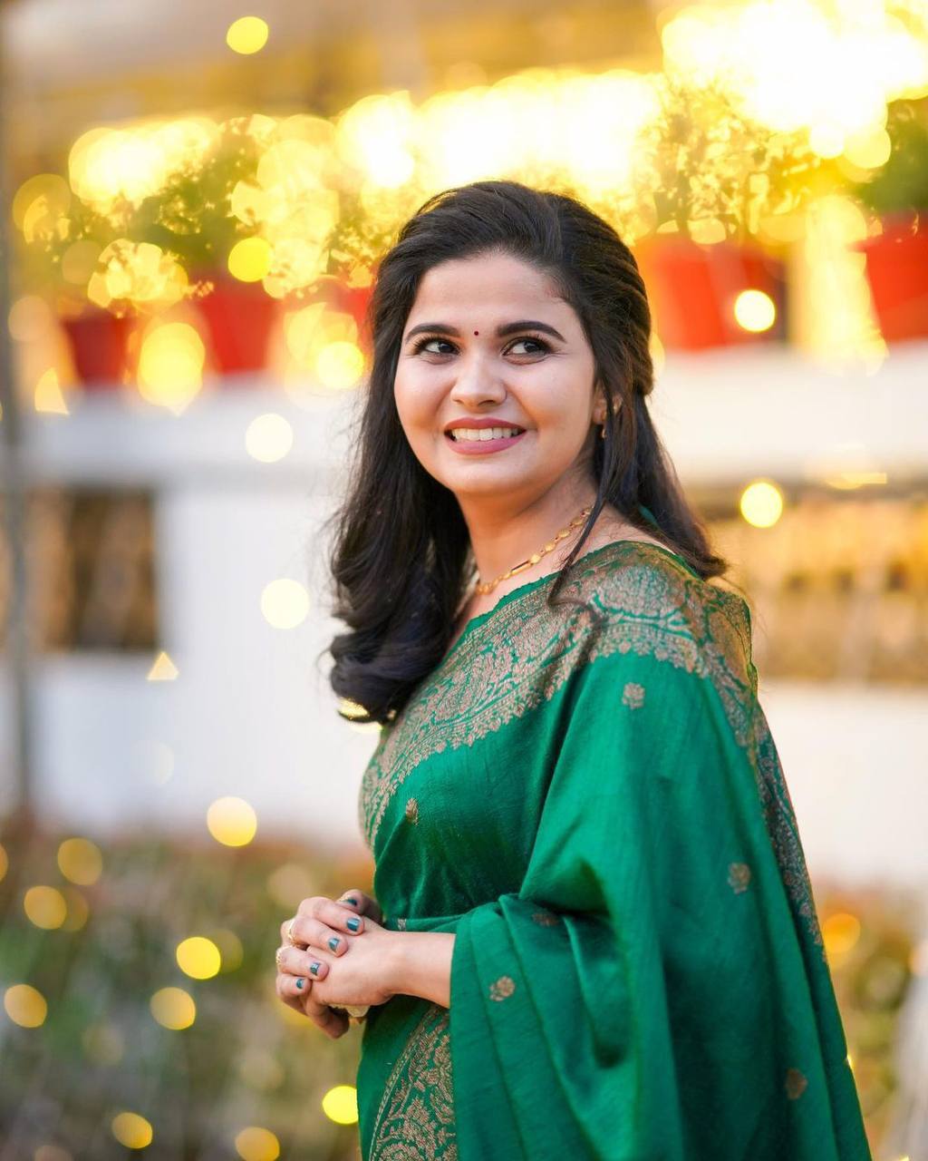 Green Lichi Silk Jacquard Work All Over Saree