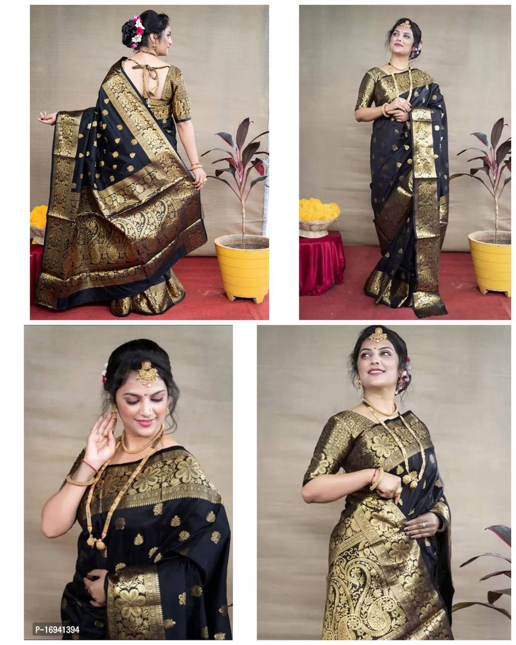 SOFT SILK JACQUARD WORK WITH RICH PALLU SAREE