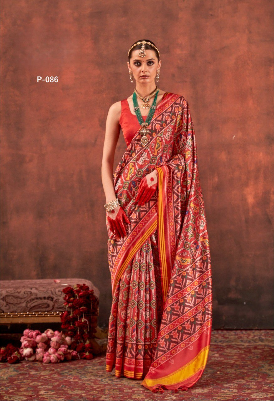 the royal artistry of Gujarat with our Authentic Patan Patola Saree