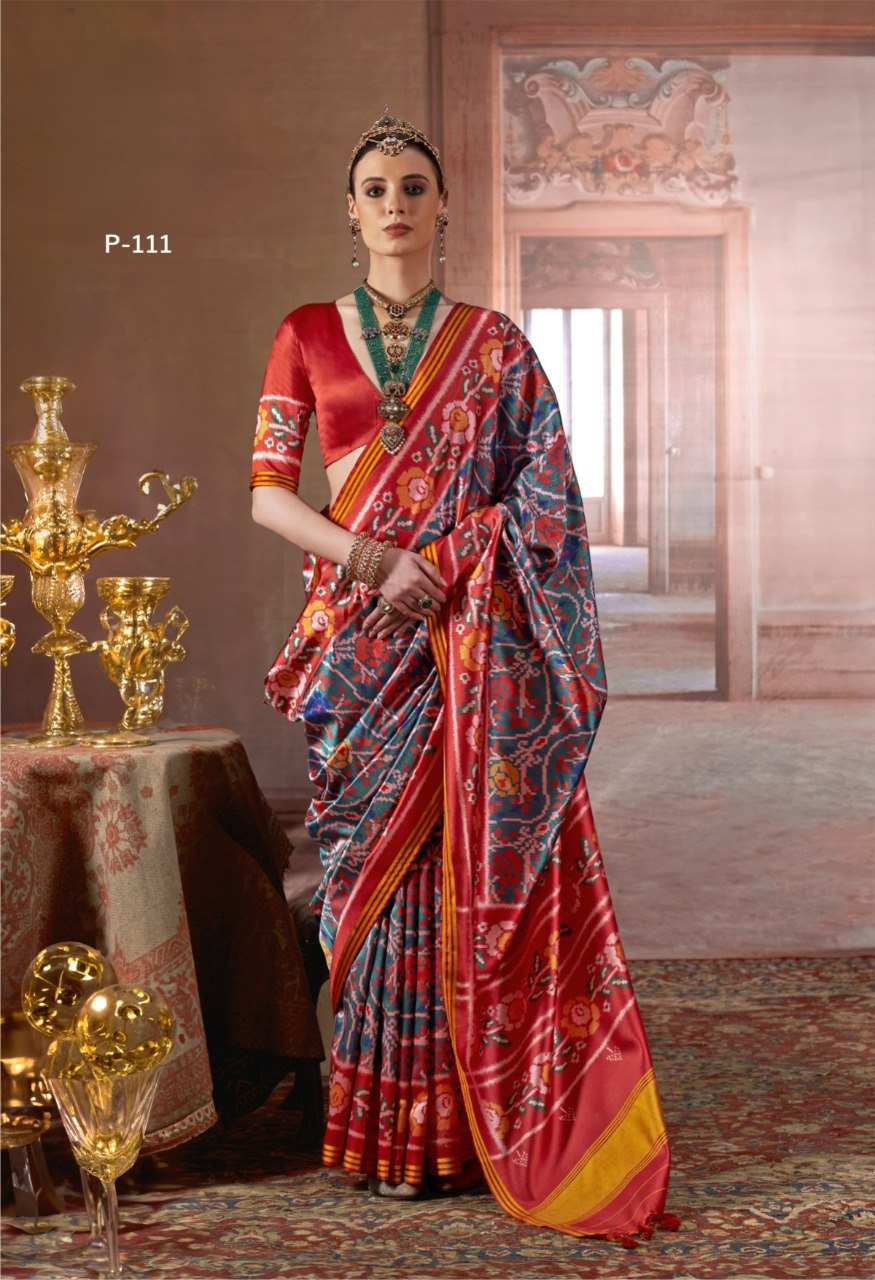 the royal artistry of Gujarat with our Authentic Patan Patola Saree