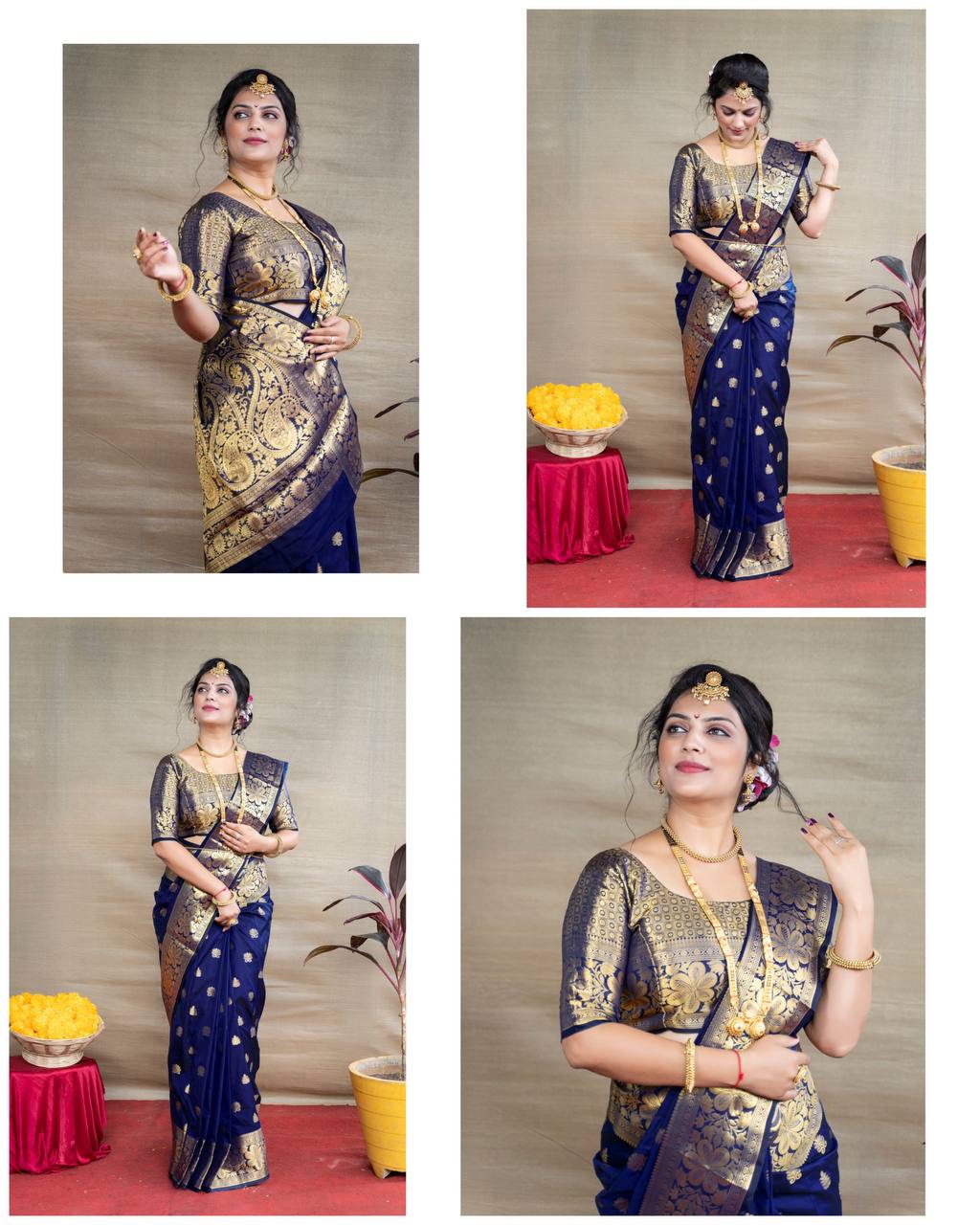 SOFT SILK JACQUARD WORK WITH RICH PALLU SAREE