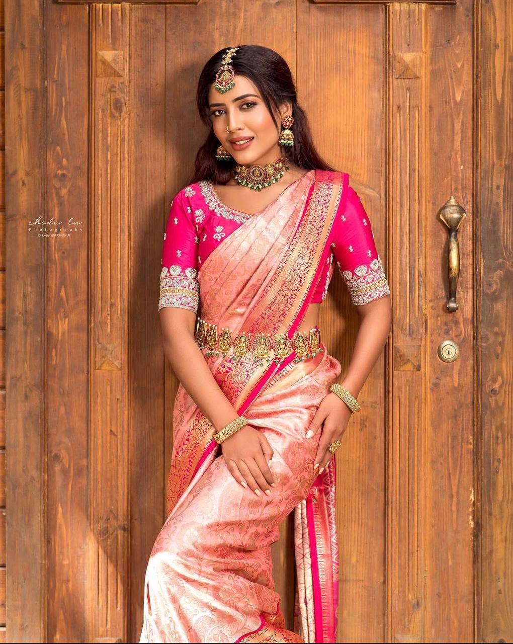 SILK JACQUARD BORDER SAREE