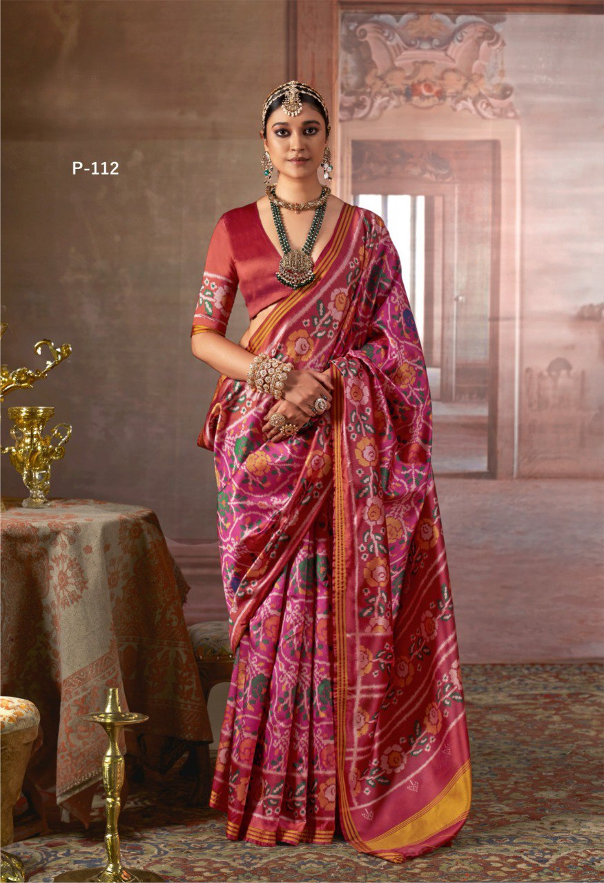 the royal artistry of Gujarat with our Authentic Patan Patola Saree