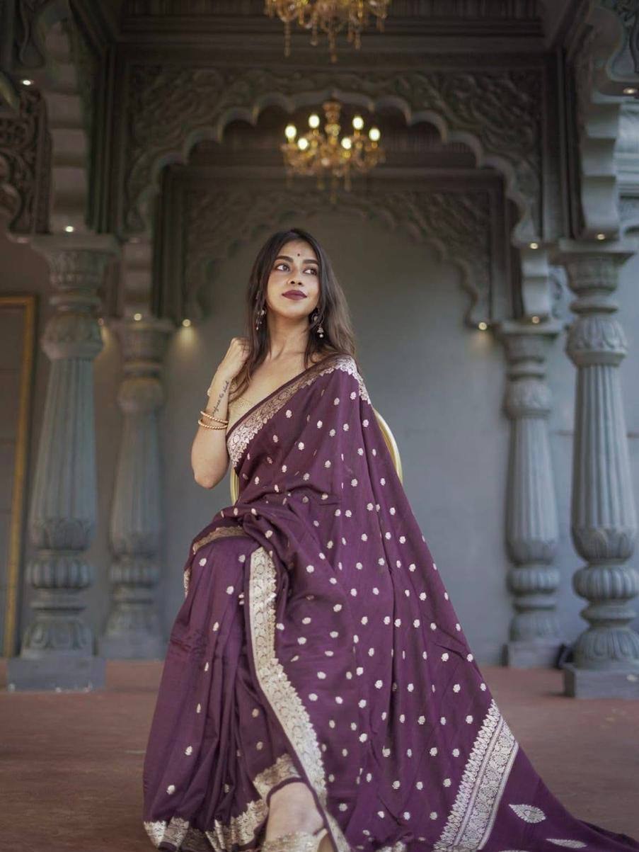 Elegant Cotton Silk Saree with Blouse Piece