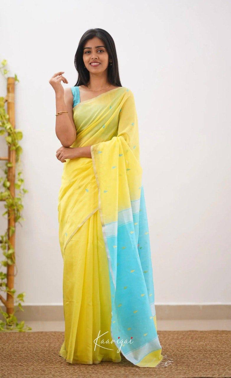 BEAUTFUL SOFT LILAN SLUB SAREE