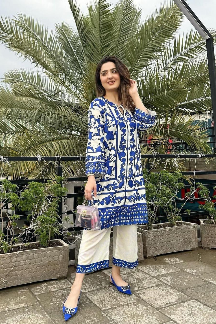 *Launching New  Designers Party Wear Look pure Natural  crape top with bottom code  set*