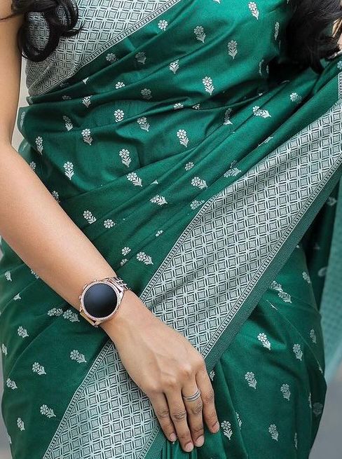 Banarasi Soft Silk Saree  with beautiful Zari work