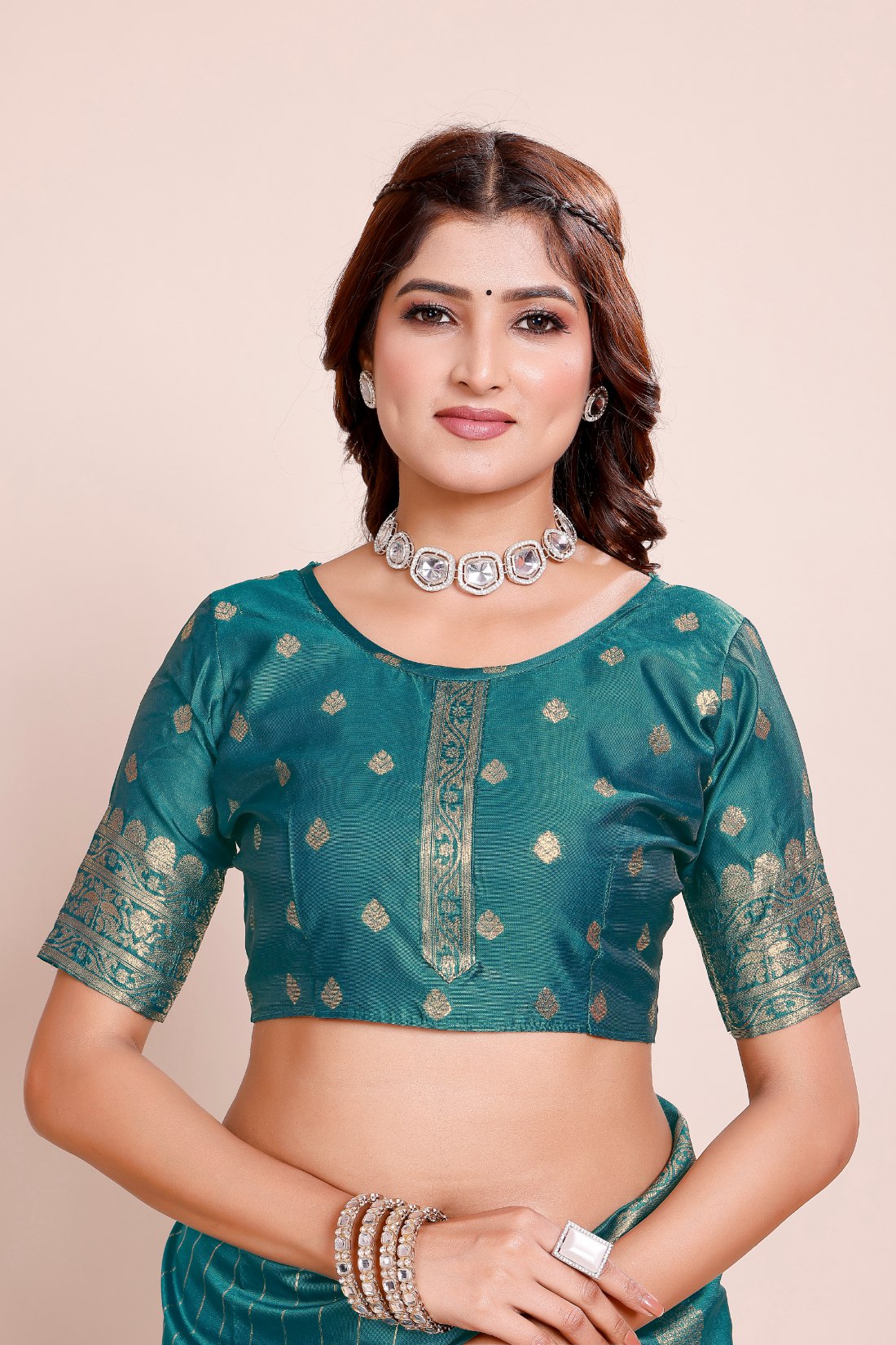 Royal Gold Zari Weaving saree