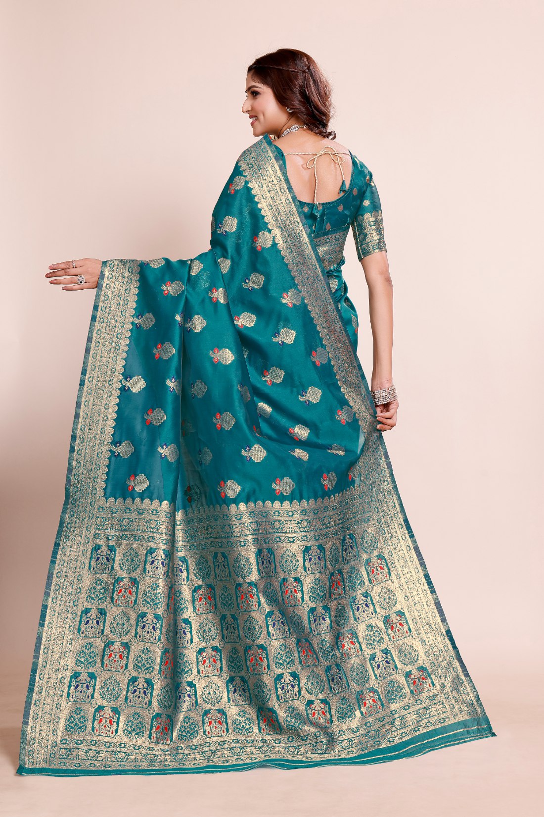 Royal Gold Zari Weaving saree