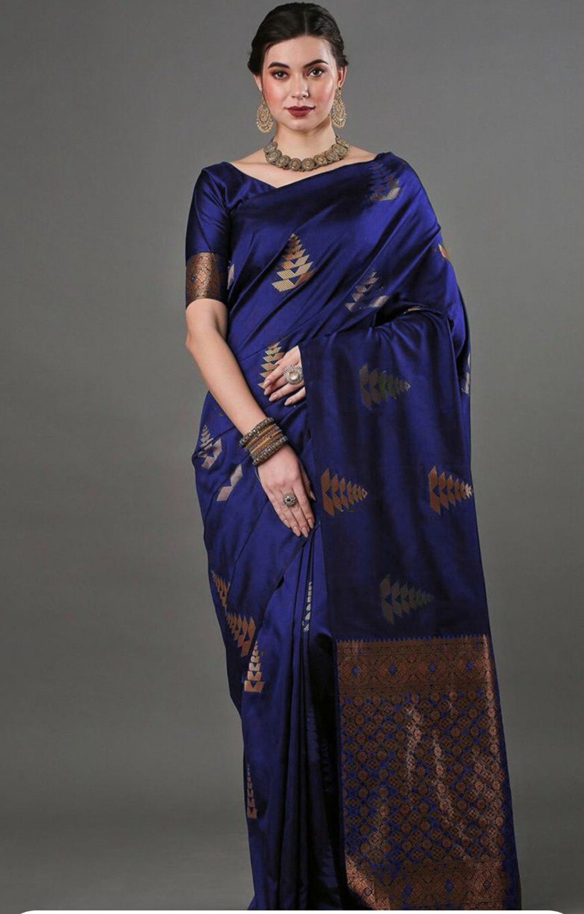 Banarasi Soft Silk Sarees with beautiful Zari work