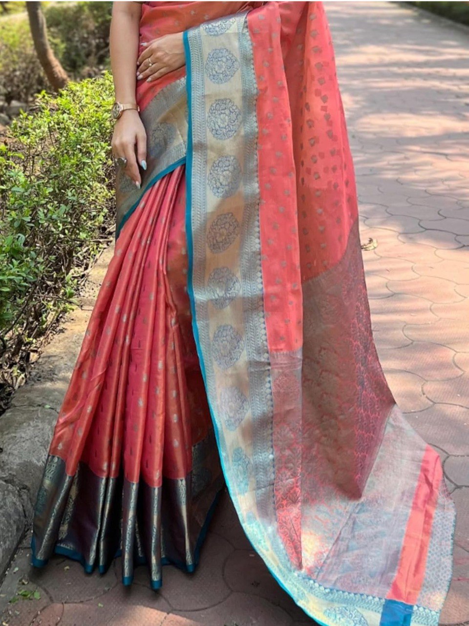 Banarasi Soft Silk Saree  with beautiful Zari work