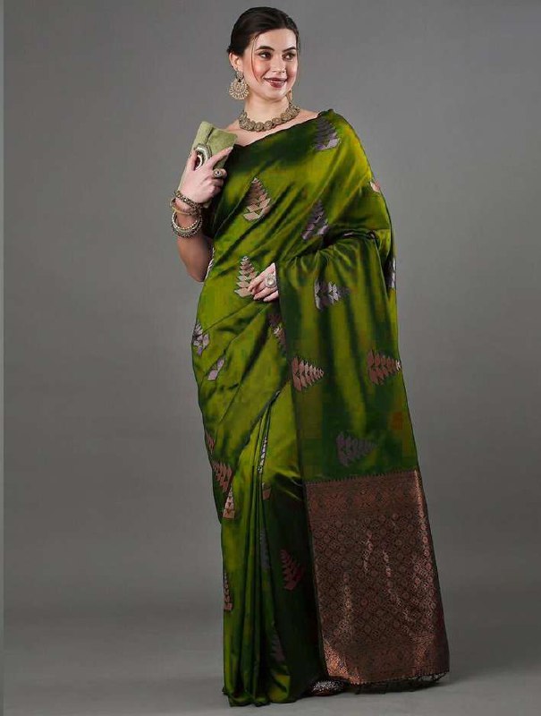 Banarasi Soft Silk Saree  with beautiful Zari work