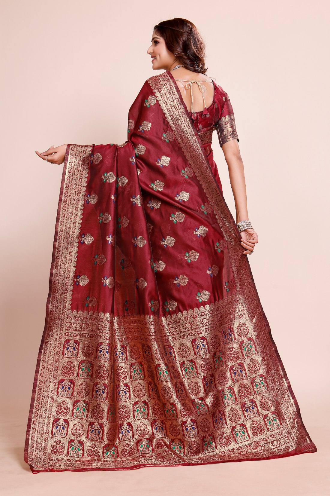 Royal Gold Zari Weaving saree