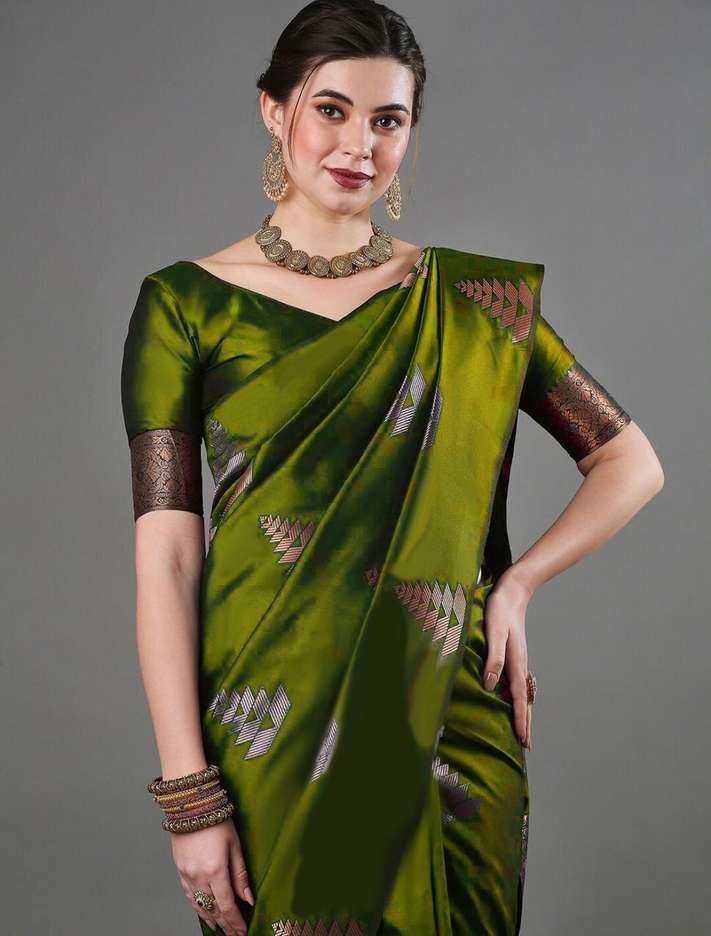 Banarasi Soft Silk Saree  with beautiful Zari work