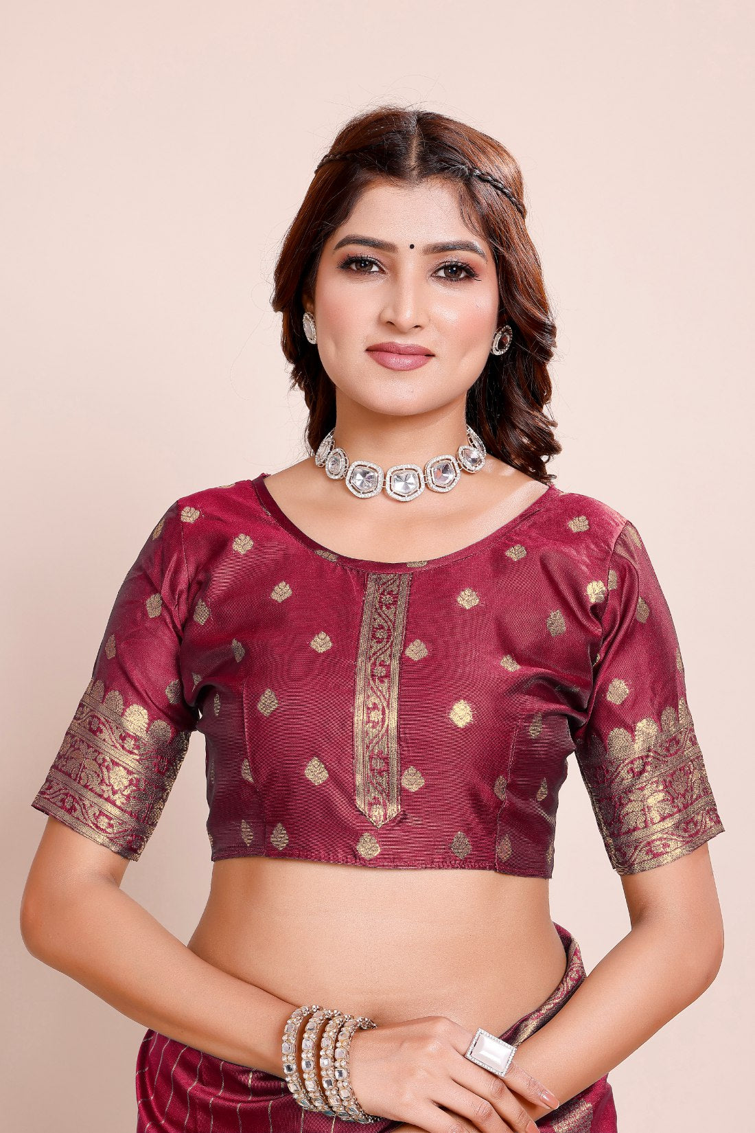 Royal Gold Zari Weaving saree