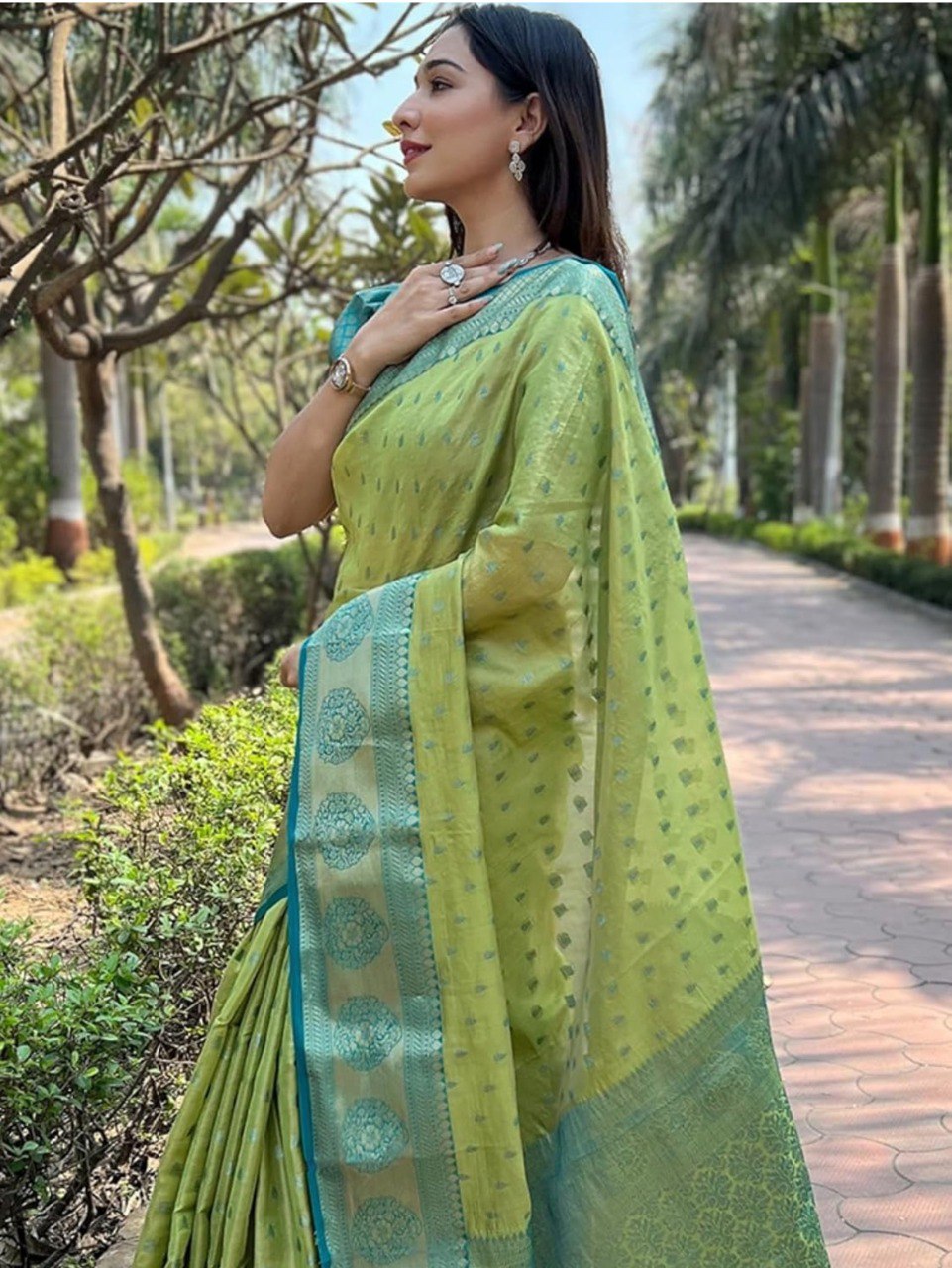 Banarasi Soft Silk Saree  with beautiful Zari work